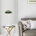 Contemporary Scandinavian Aluminum Glass Lampshade 1 - Light Table Lamp For Living Room