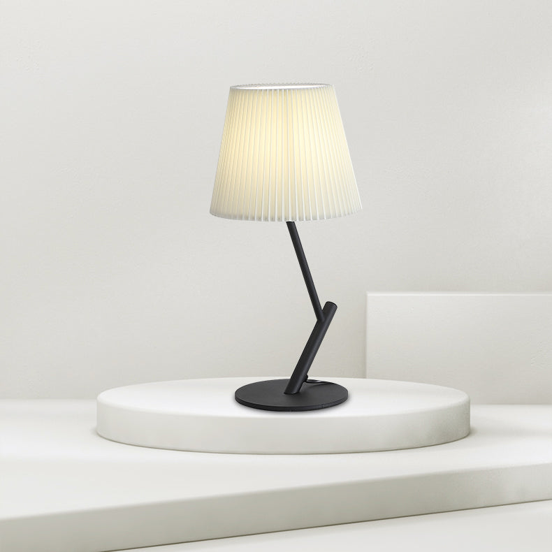 Modern Simplicity Umbrella Shape Fabric Lampshade Hardware 1 - Light Table Lamp For Living Room