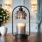 Contemporary Nordic Bud Glass Lampshade Round Iron Base 1 - Light Melting Wax Table Lamp For Bedroom