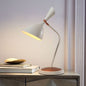 Contemporary Scandinavian Conical Iron Lampshade Round Base 1 - Light Table Lamp For Bedroom