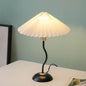 Contemporary Nordic Umbrella Fabric Lampshade Iron Base 1 - Light Table Lamp For Bedroom
