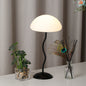 Contemporary Simplicity Mushroom Shape ABS Lampshade Iron Base LED Table Lamp For Bedroom