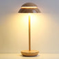 Contemporary Nordic Mushroom ABS Lampshade Round Base LED Table Lamp For Bedroom
