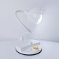 Contemporary Nordic Twistable Flower ABS Lampshade Round Base LED Table Lamp For Bedroom