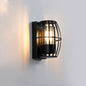 Modern Simplicity Aluminum PC Cage Shape 1-Light Wall Sconce Lamp For Garden