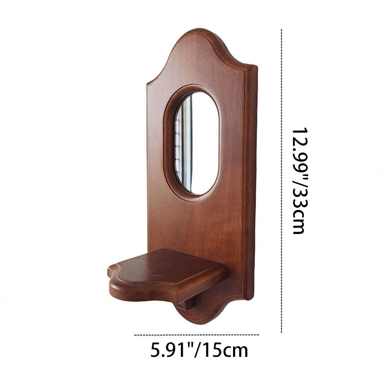 French Wall Mirror with Display Shelf