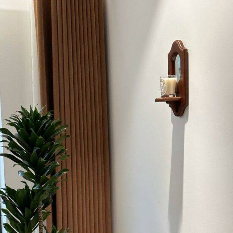 French Wall Mirror with Display Shelf