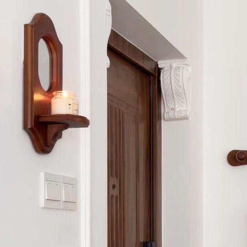 French Wall Mirror with Display Shelf