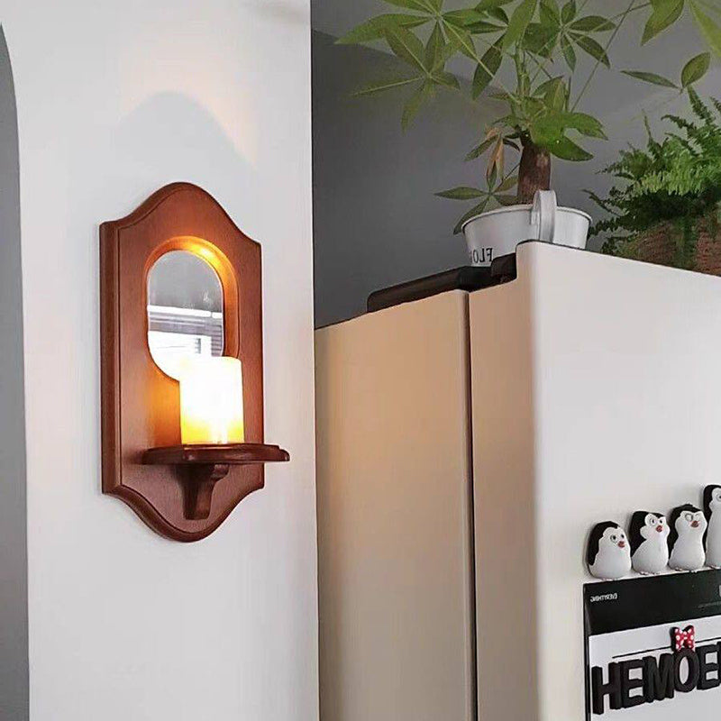 French Wall Mirror with Display Shelf