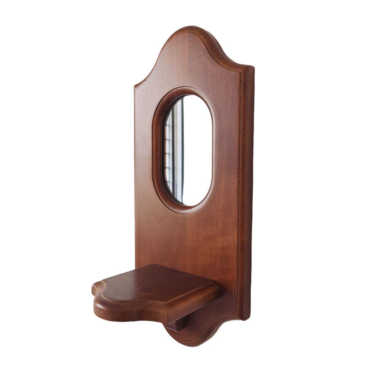 French Wall Mirror with Display Shelf