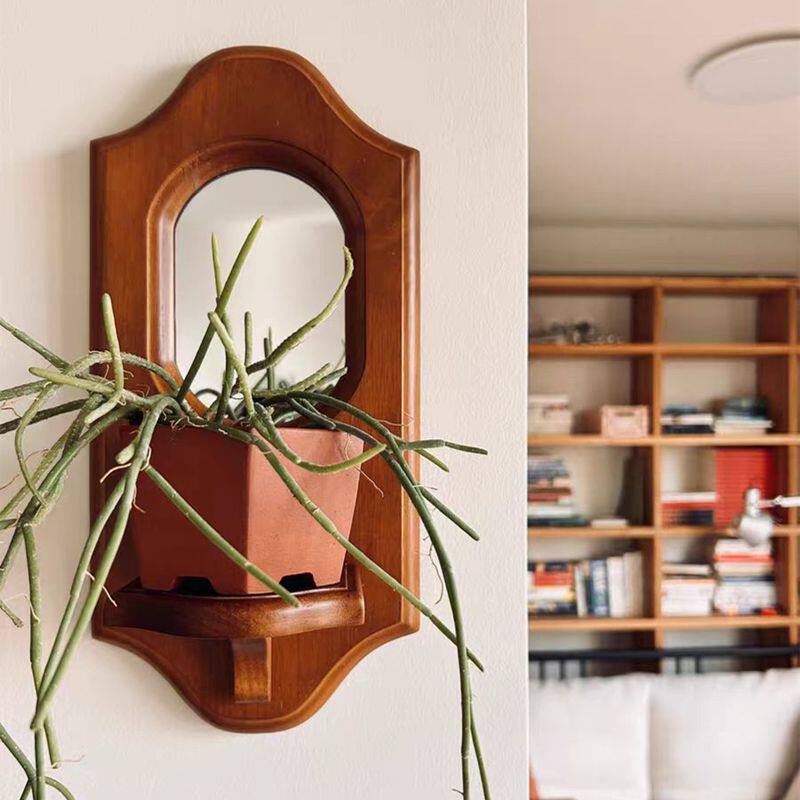 French Wall Mirror with Display Shelf
