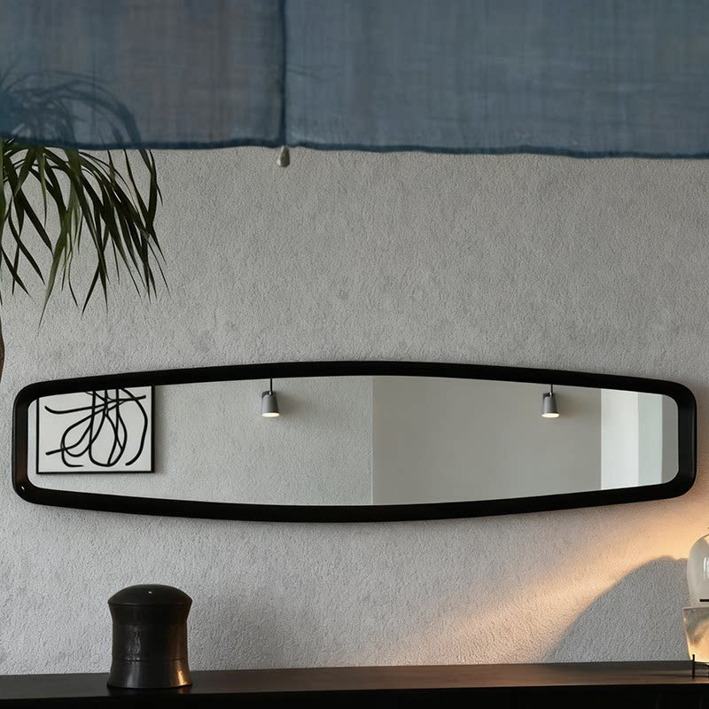 Retro Rounded-Corner Long Wall Mirror