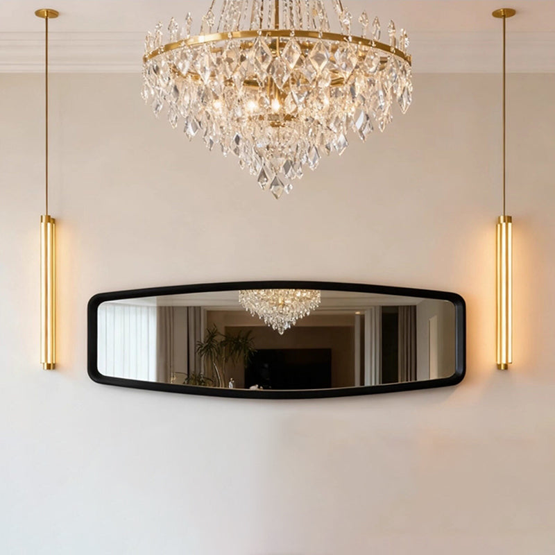 Retro Rounded-Corner Long Wall Mirror