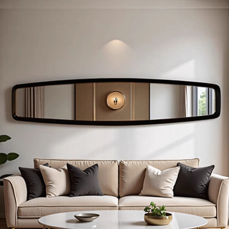 Retro Rounded-Corner Long Wall Mirror