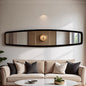 Retro Rounded-Corner Long Wall Mirror
