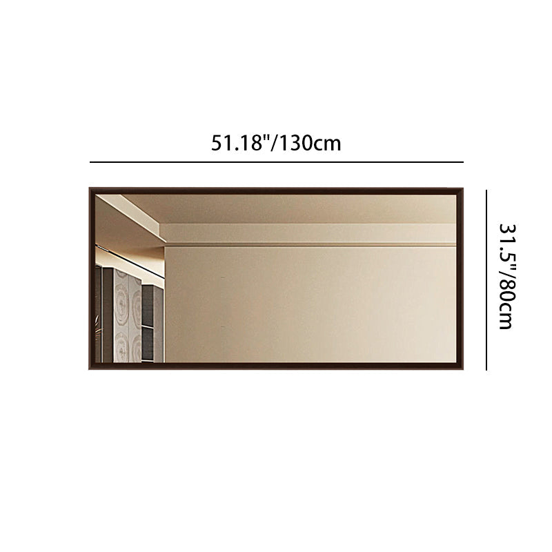 Pine Wood Waterproof Bathroom Wall Mirror