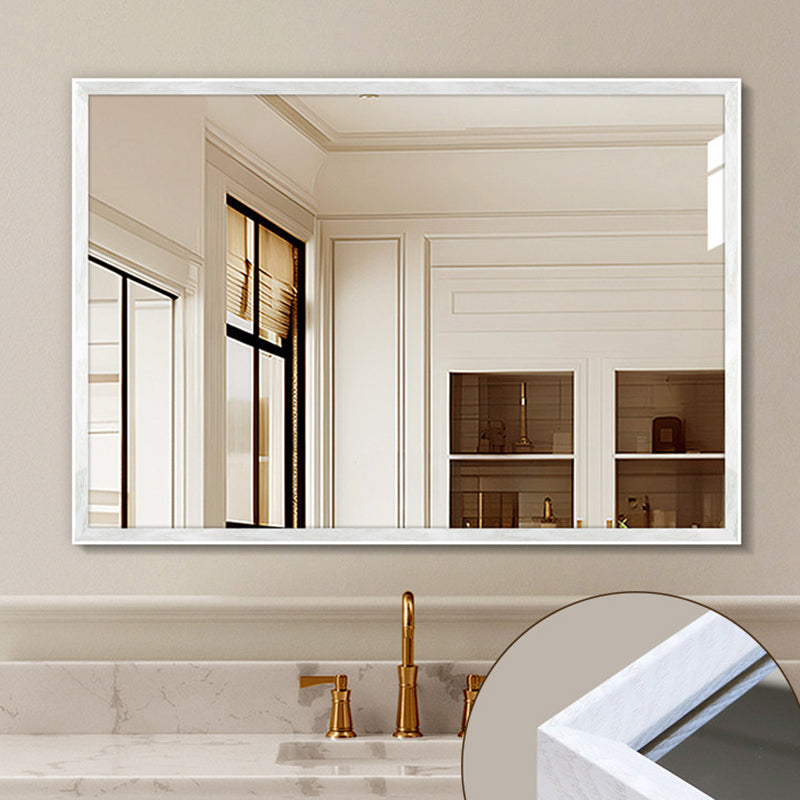 Pine Wood Waterproof Bathroom Wall Mirror