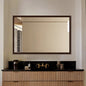 Pine Wood Waterproof Bathroom Wall Mirror