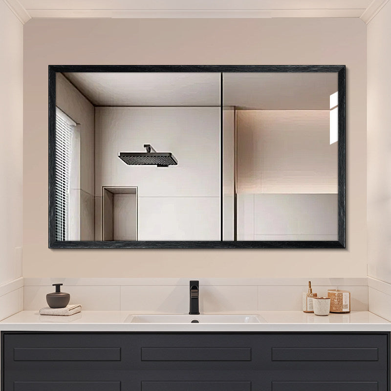 Pine Wood Waterproof Bathroom Wall Mirror