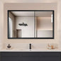 Pine Wood Waterproof Bathroom Wall Mirror