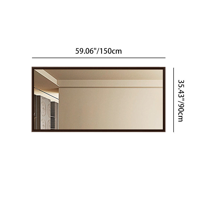 Pine Wood Waterproof Bathroom Wall Mirror