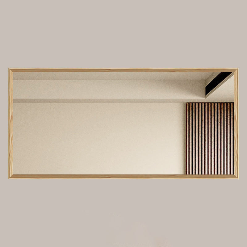 Pine Wood Waterproof Bathroom Wall Mirror