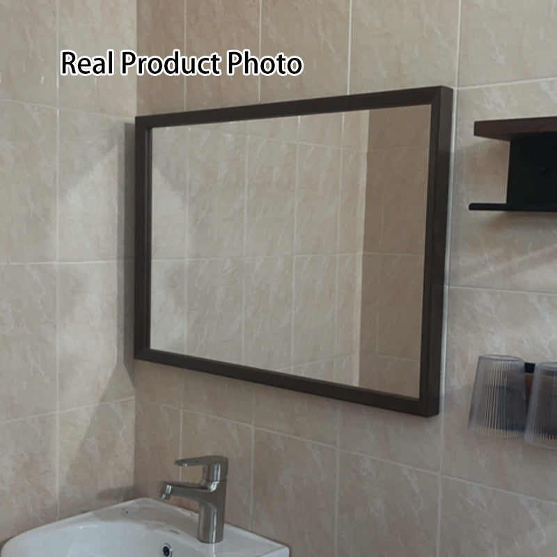 Pine Wood Waterproof Bathroom Wall Mirror