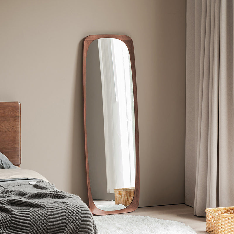 Walnut Full-Length Floor Mirror