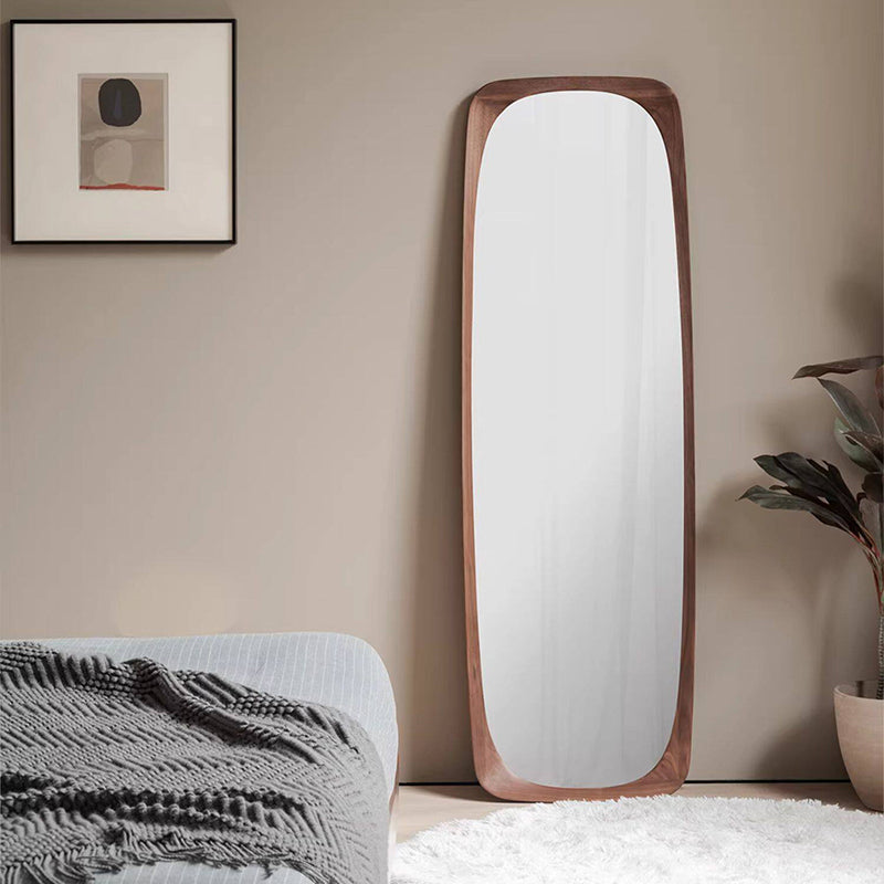 Walnut Full-Length Floor Mirror