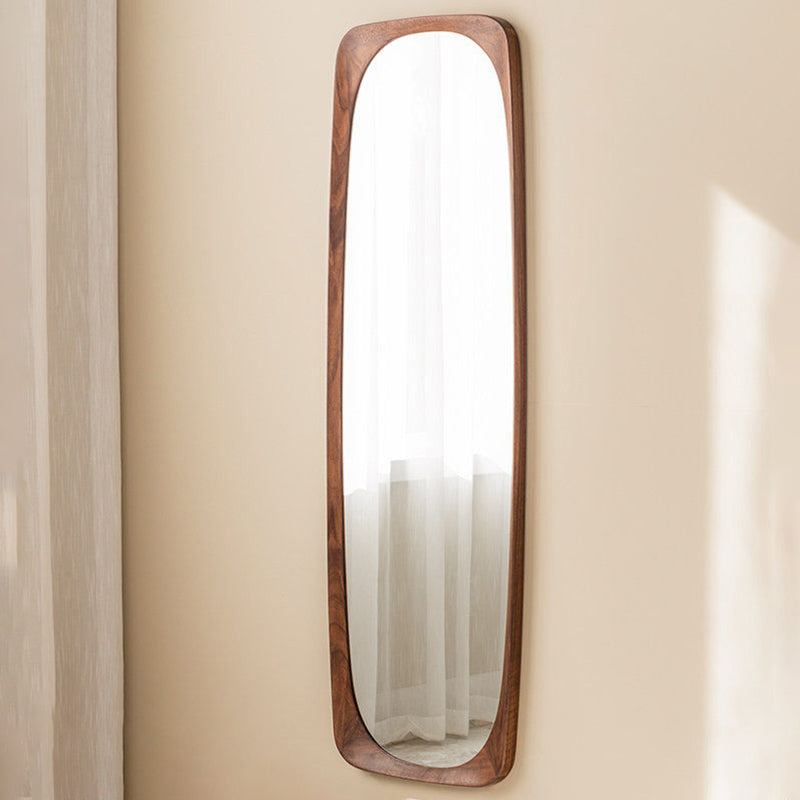 Walnut Full-Length Floor Mirror