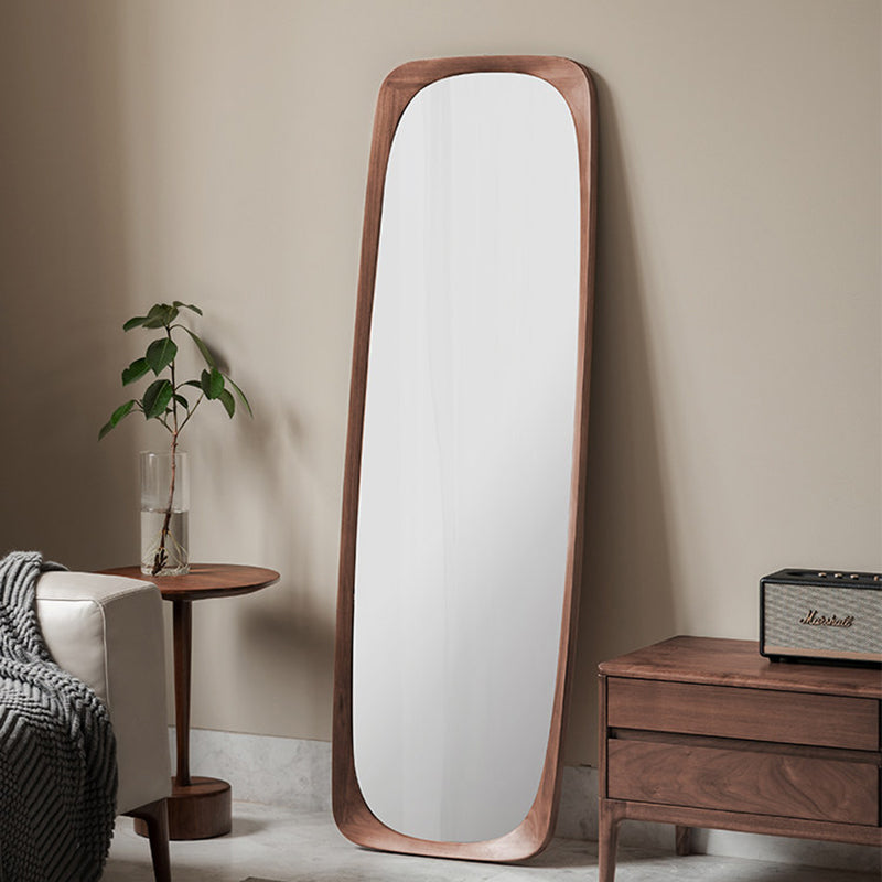 Walnut Full-Length Floor Mirror