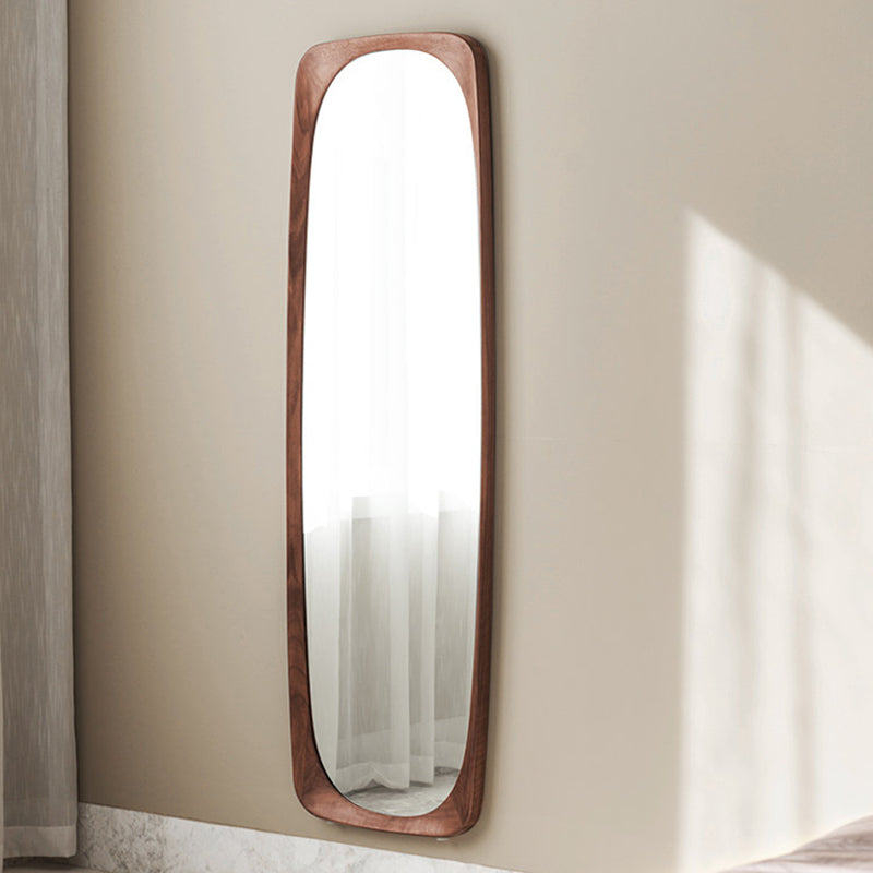 Walnut Full-Length Floor Mirror