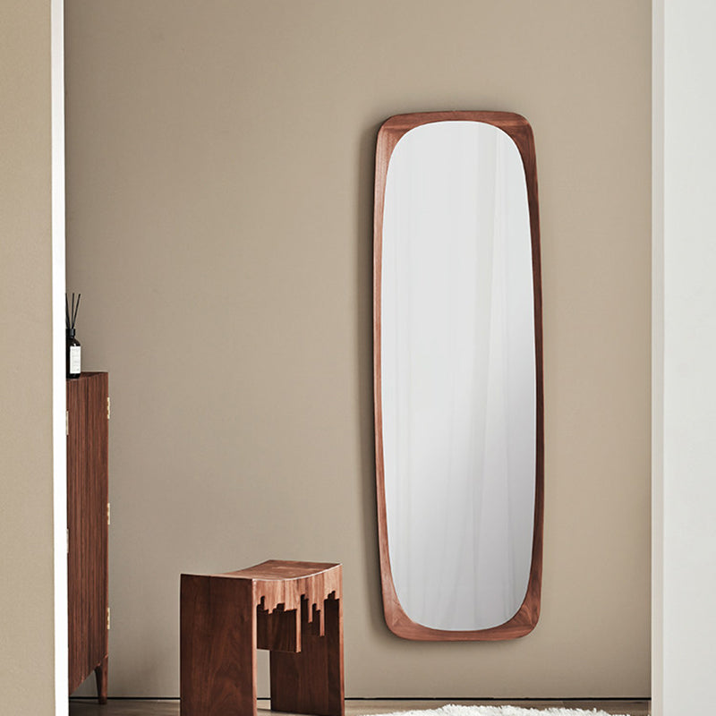 Walnut Full-Length Floor Mirror