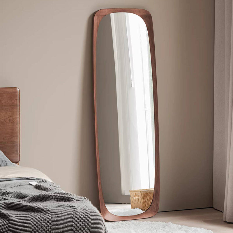 Walnut Full-Length Floor Mirror