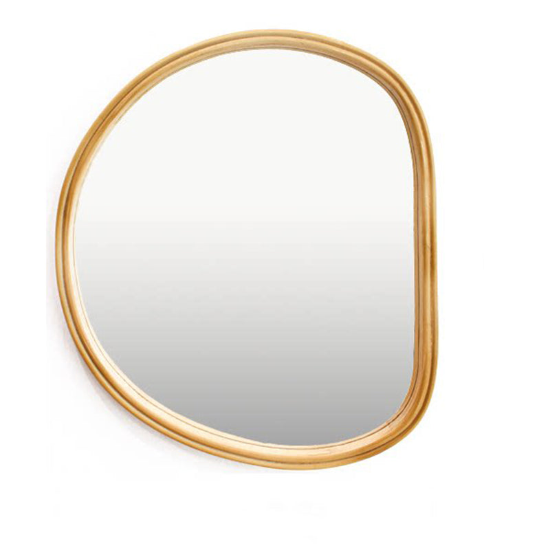 Oval Wood Wall & Vanity Mirror