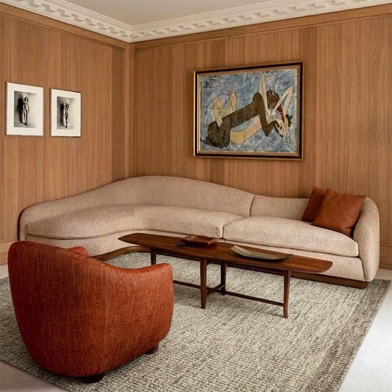 Nordic Handwoven Wool Blend Area Rug