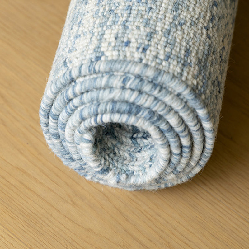 Nordic Handwoven Wool Blend Area Rug