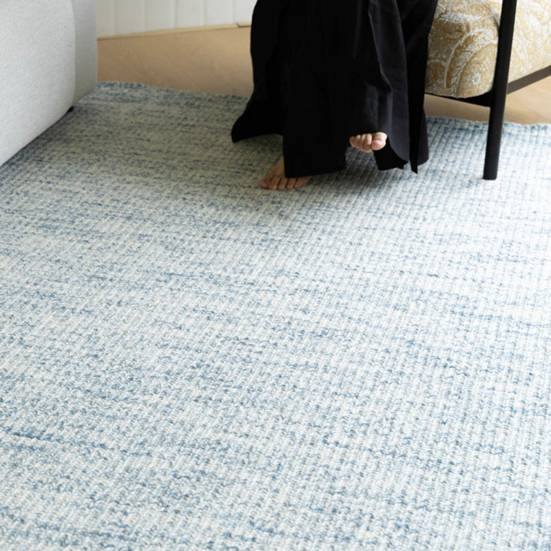 Nordic Handwoven Wool Blend Area Rug