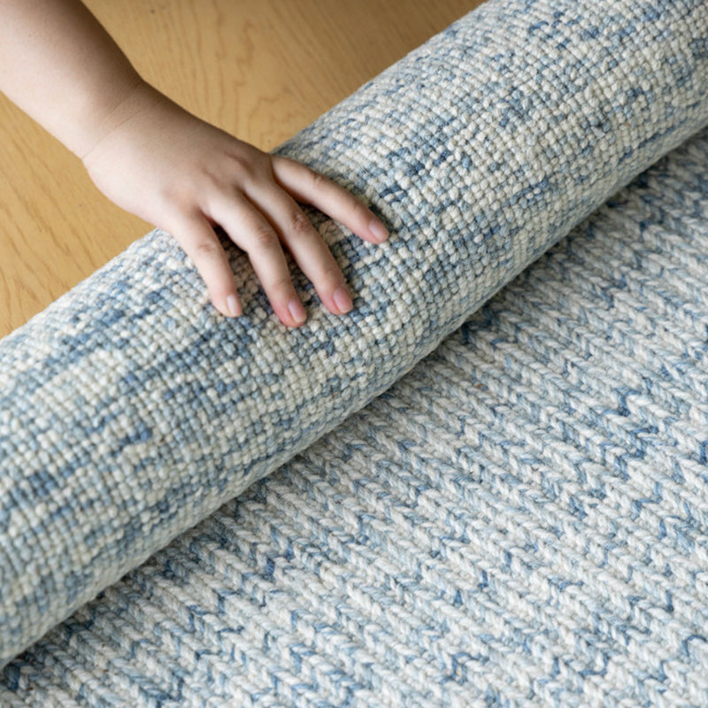 Nordic Handwoven Wool Blend Area Rug