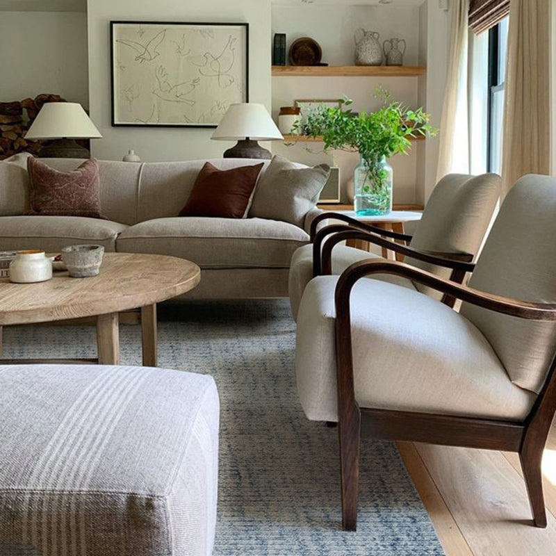 Nordic Handwoven Wool Blend Area Rug