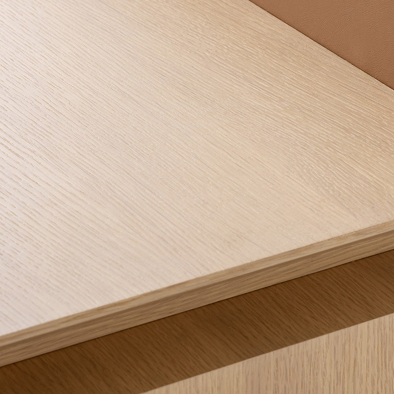 White Oak 2-Drawer Desk