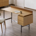 White Oak 2-Drawer Desk