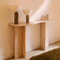 Travertine Console Table