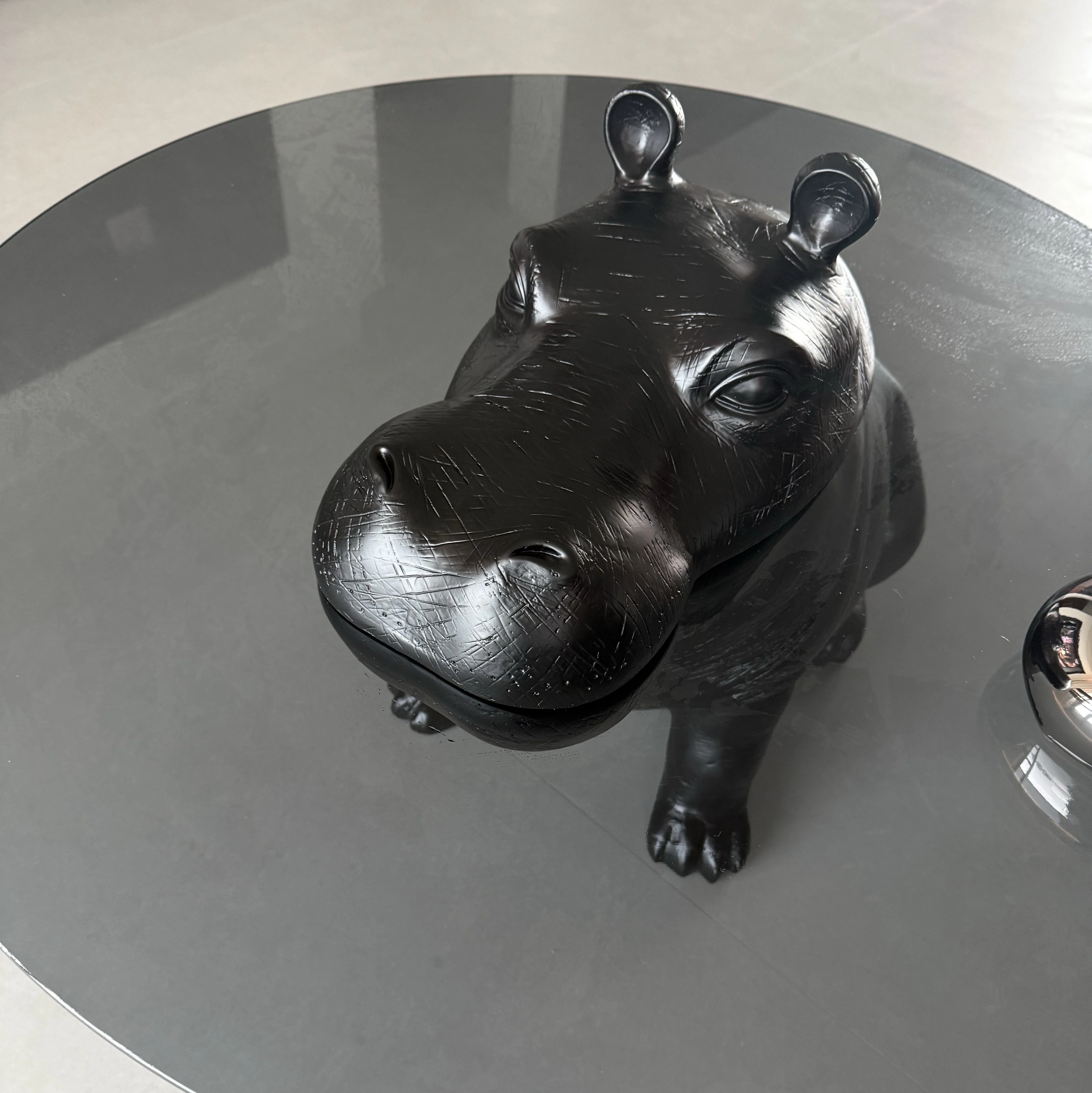 Hippo Sculptural Glass Coffee Table