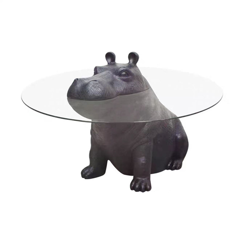 Hippo Sculptural Glass Coffee Table