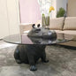 Hippo Sculptural Glass Coffee Table