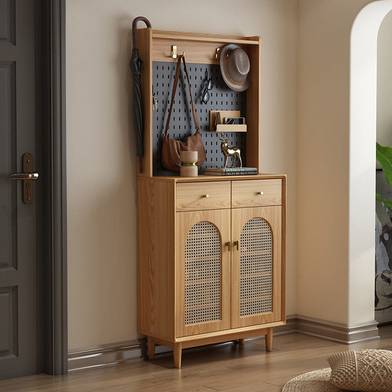 Shoe Cabinet with Coat Rack
