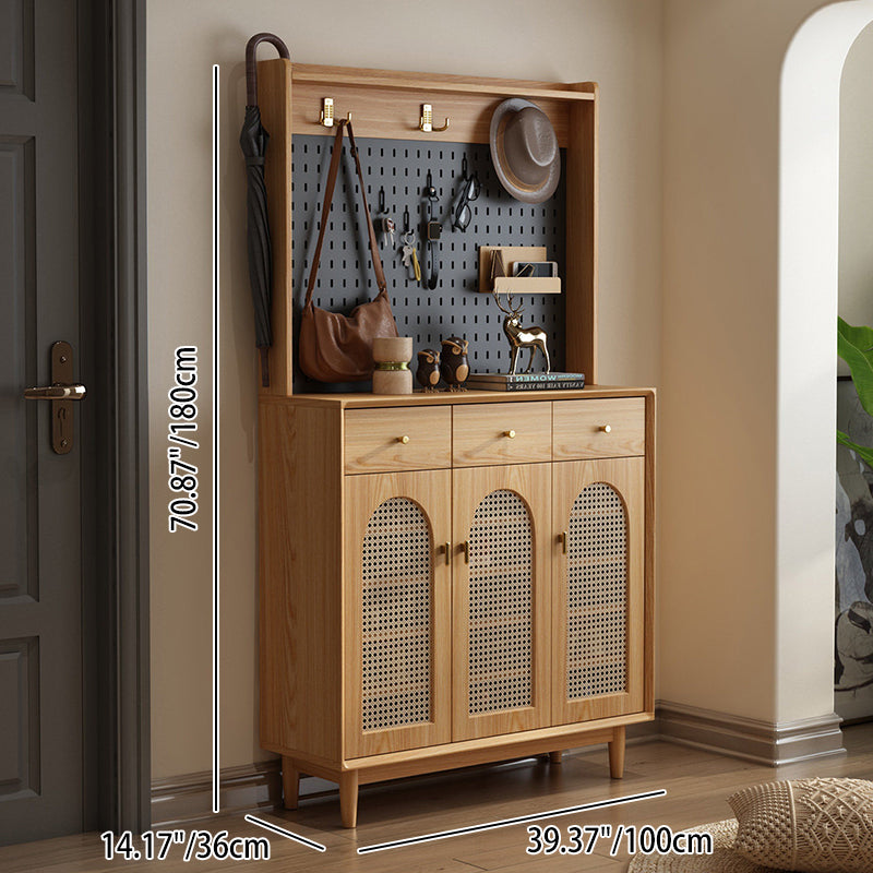 Shoe Cabinet with Coat Rack