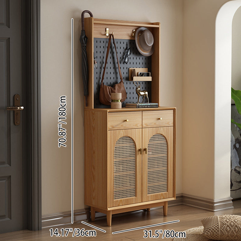 Shoe Cabinet with Coat Rack