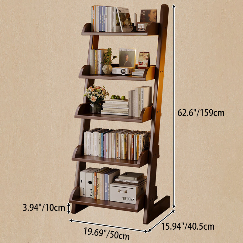 Pine Ladder Bookcase